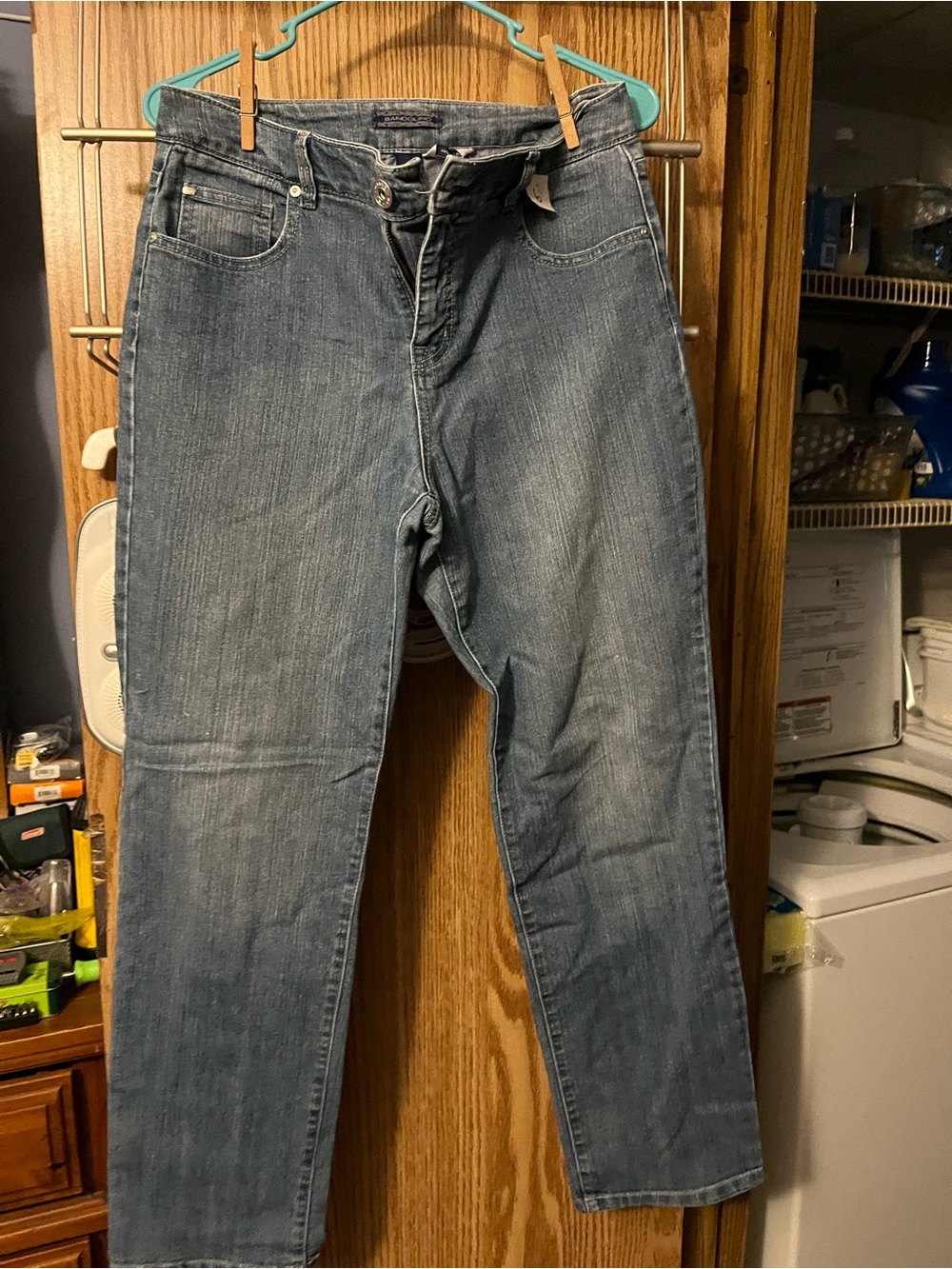Bandolino Women's Straight Leg Jeans in Light Blue Denim